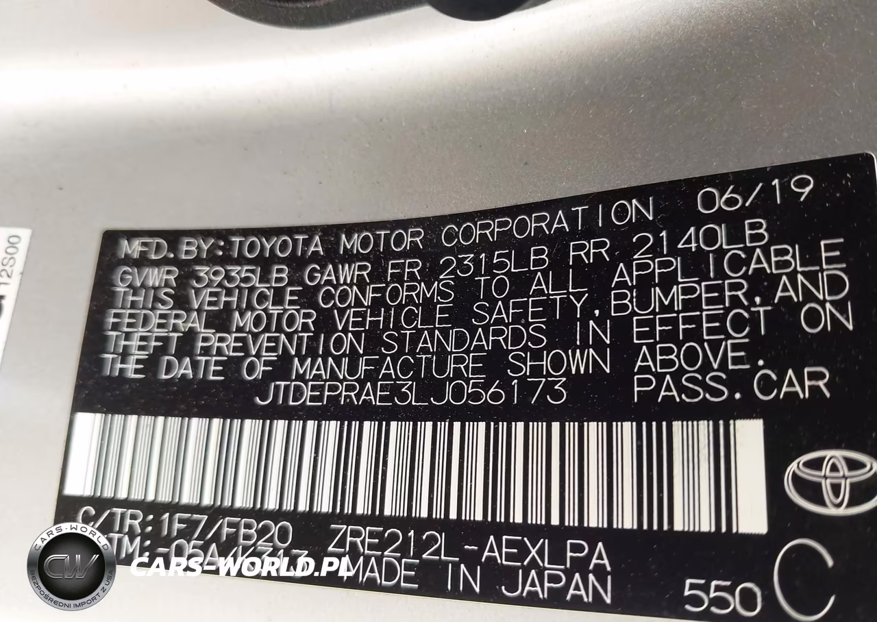2020 Toyota Corolla Le VIN:JTDEPRAE3LJ056173 - 9