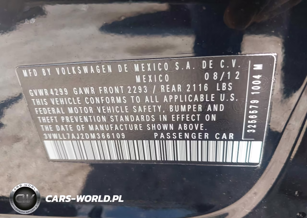 2013 Volkswagen Jetta 2.0L Tdi VIN:3VWLL7AJ2DM366109 - 9