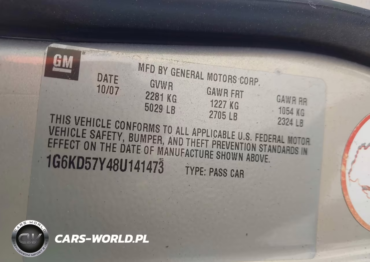 2008 Cadillac Dts 1Sc VIN:1G6KD57Y48U141473 - 9