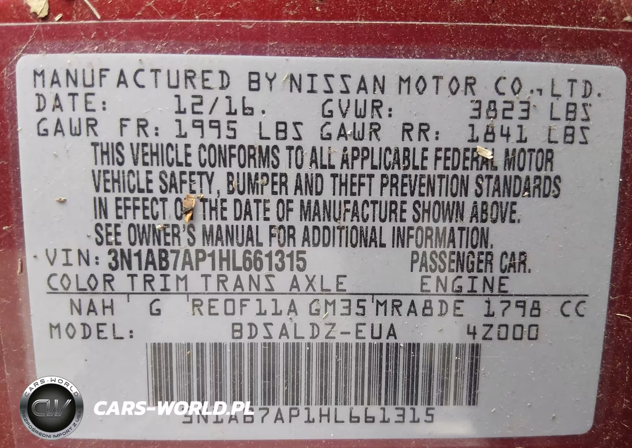 2017 Nissan Sentra Sv VIN:3N1AB7AP1HL661315 - 9