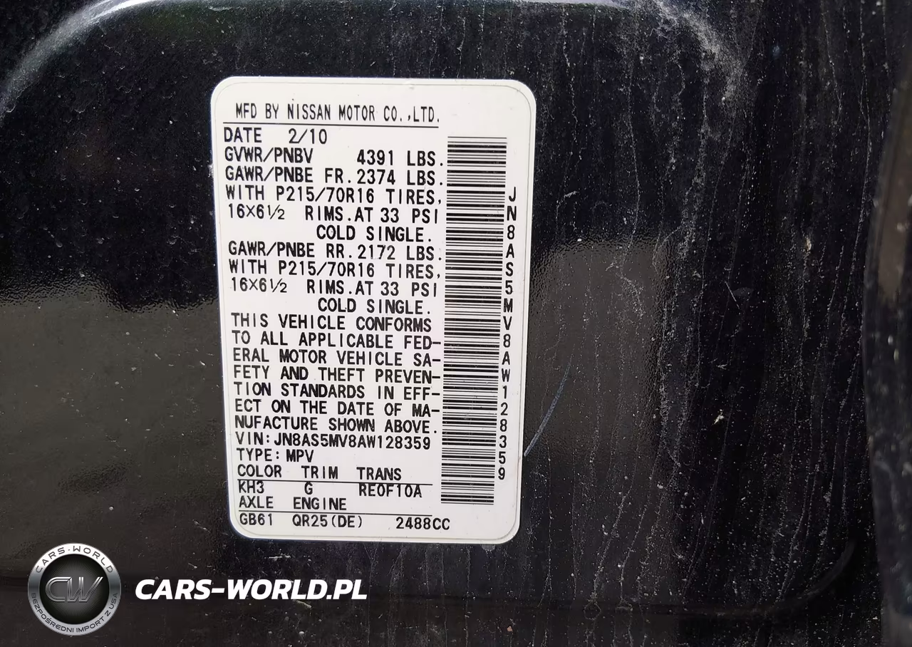 2010 Nissan Rogue S VIN:JN8AS5MV8AW128359 - 9