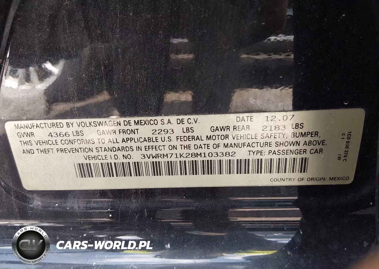 2008 Volkswagen Jetta Se-Sel VIN:3VWRM71K28M103382 - 9