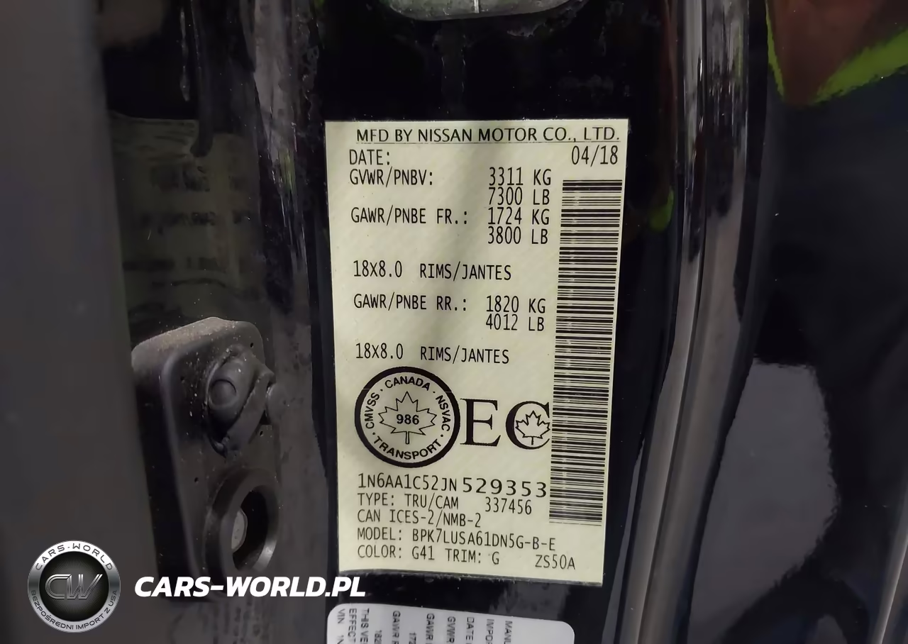 2018 Nissan Titan Pro-4X-S-Sv VIN:1N6AA1C52JN529353 - 9