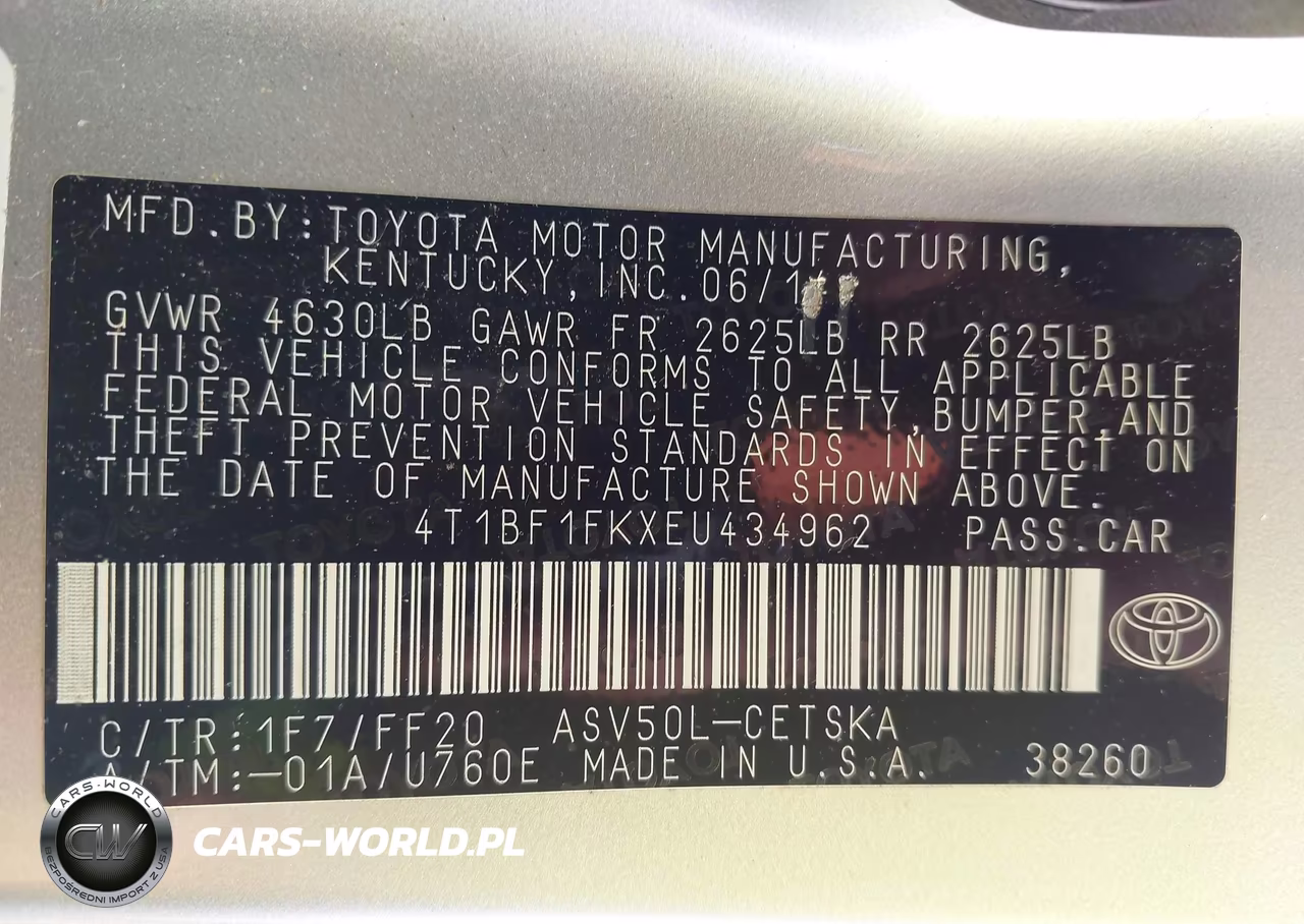 2014 Toyota Camry Se VIN:4T1BF1FKXEU434962 - 9