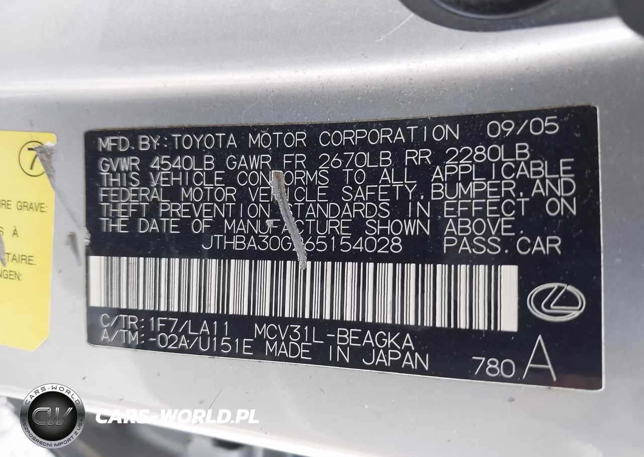 2006 Lexus Es 330 VIN:JTHBA30G265154028 - 9