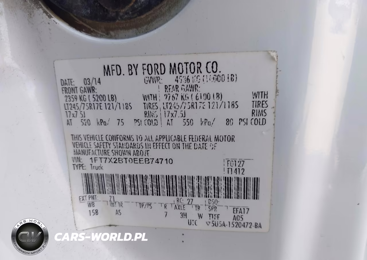 2014 Ford F-250 Xl VIN:1FT7X2BT0EEB74710 - 9