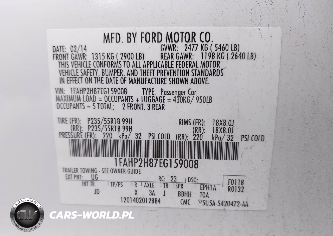2014 Ford Taurus Sel VIN:1FAHP2H87EG159008 - 9