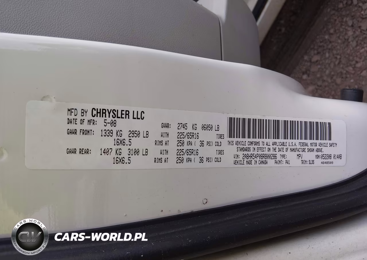 2008 Chrysler Town & Country Touring VIN:2A8HR54P08R800286 - 9