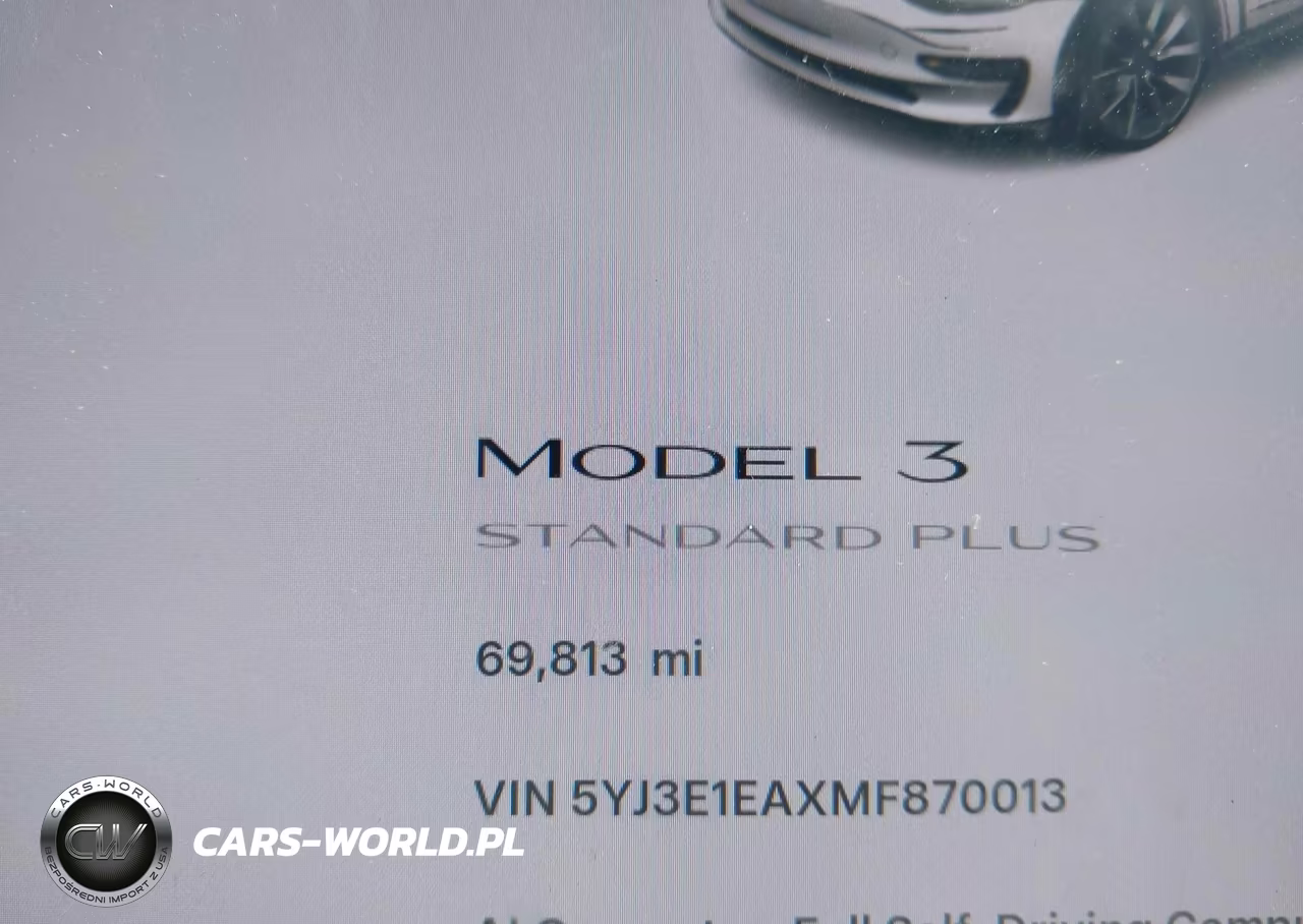 2021 Tesla Model 3 Standard Range Plus Rear-Wheel Drive VIN:5YJ3E1EAXMF870013 - 14