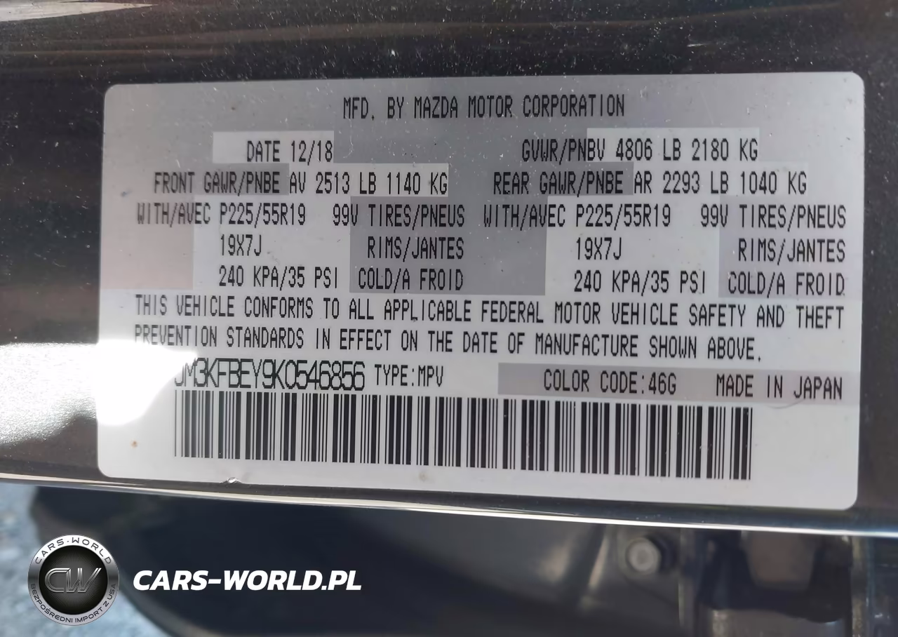 2019 Mazda Cx-5 Signature VIN:JM3KFBEY9K0546856 - 9