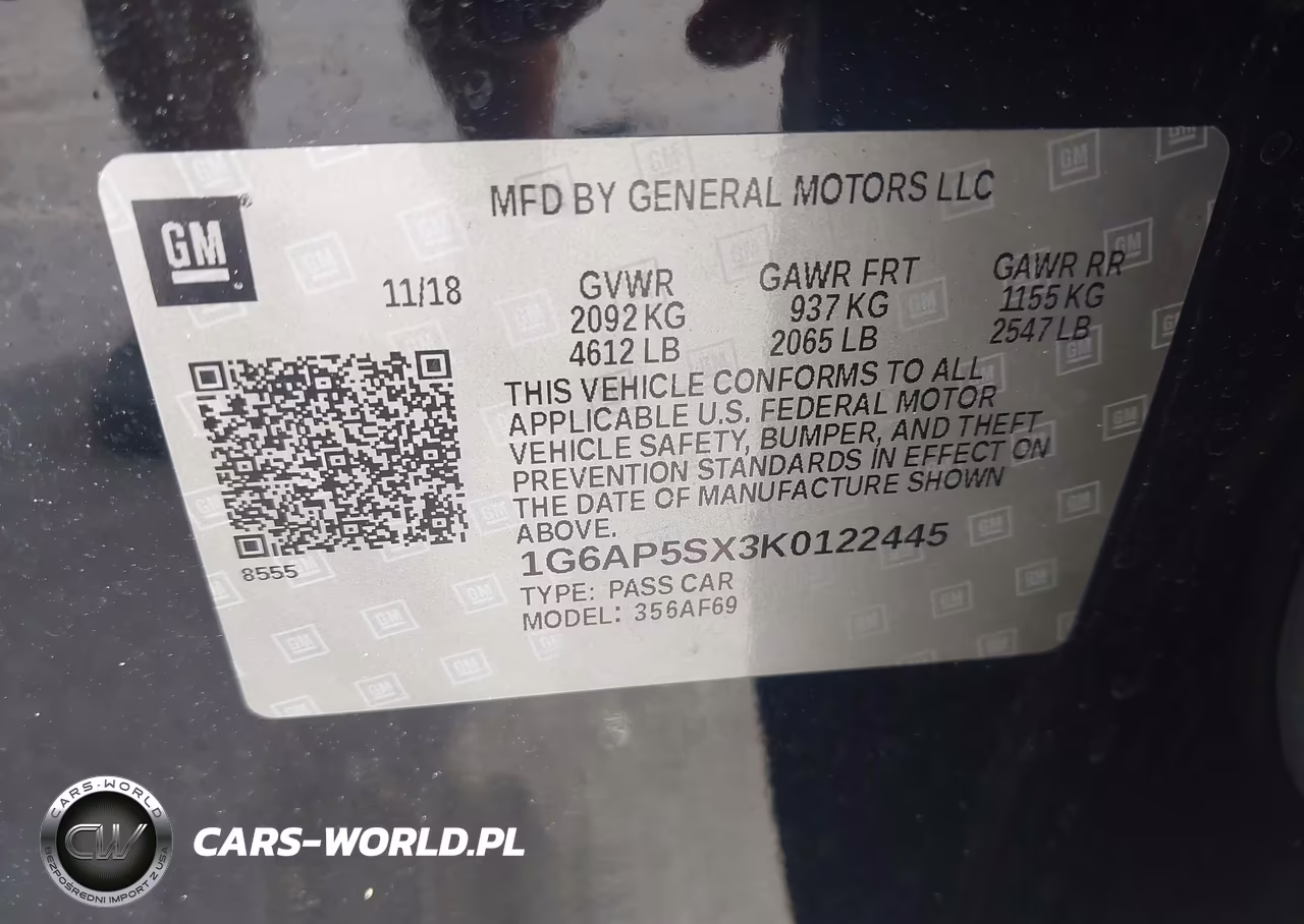 2019 Cadillac Cts Standard VIN:1G6AP5SX3K0122445 - 9