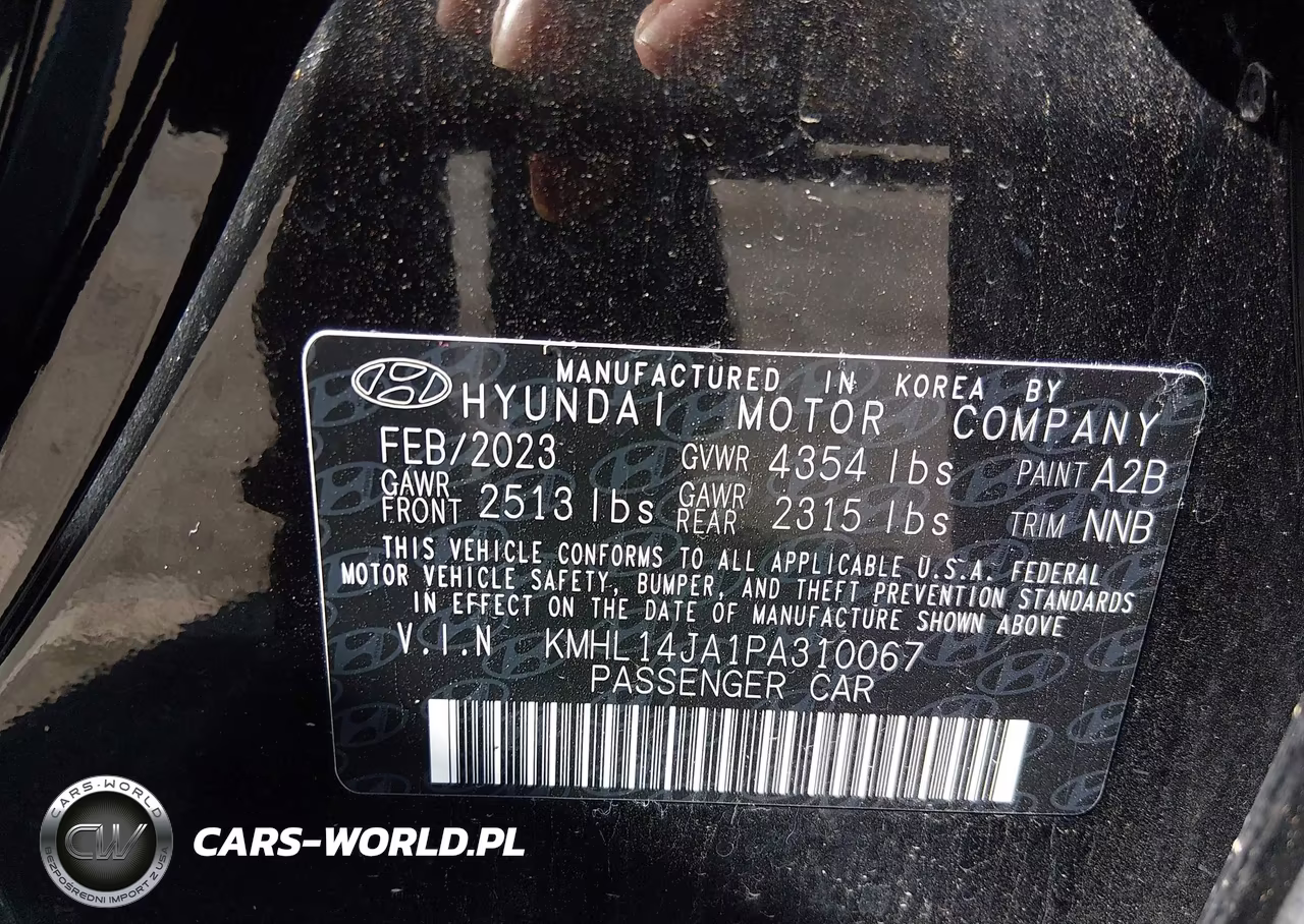 2023 Hyundai Sonata Sel VIN:KMHL14JA1PA310067 - 9