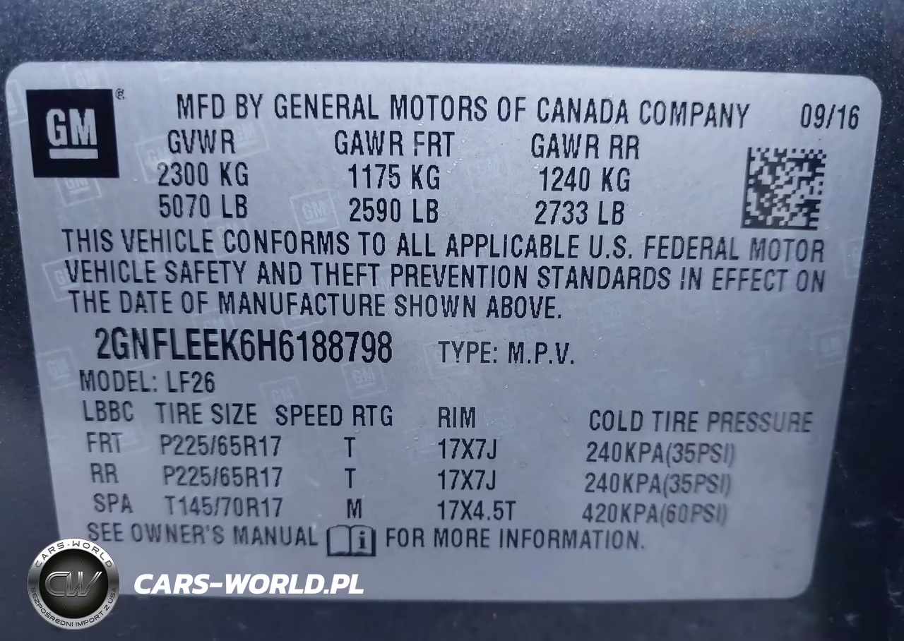 2017 Chevrolet Equinox Ls VIN:2GNFLEEK6H6188798 - 9