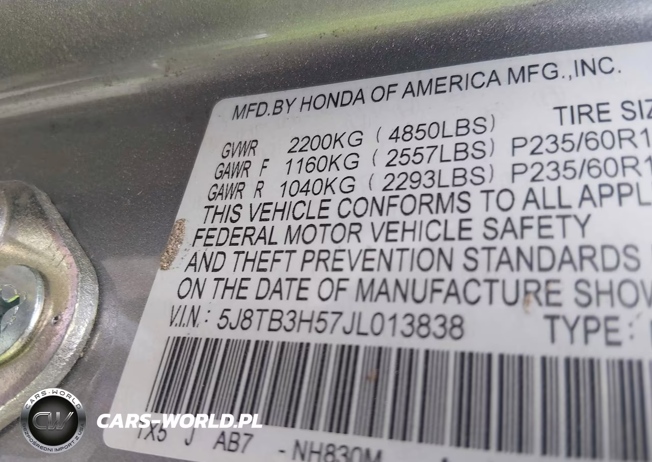 2018 Acura Rdx VIN:5J8TB3H57JL013838 - 9