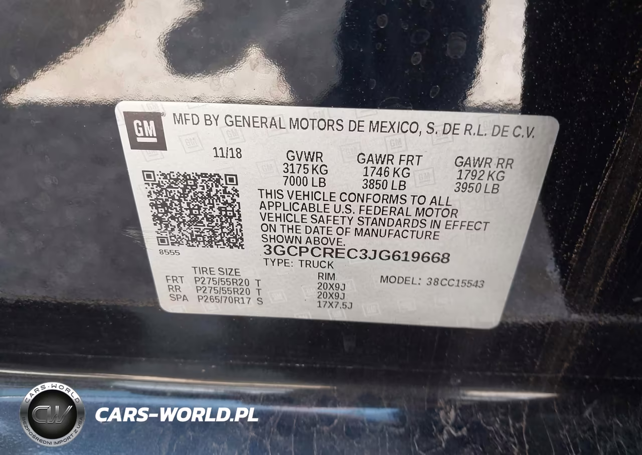 2018 Chevrolet Silverado 1500 1Lt VIN:3GCPCREC3JG619668 - 9