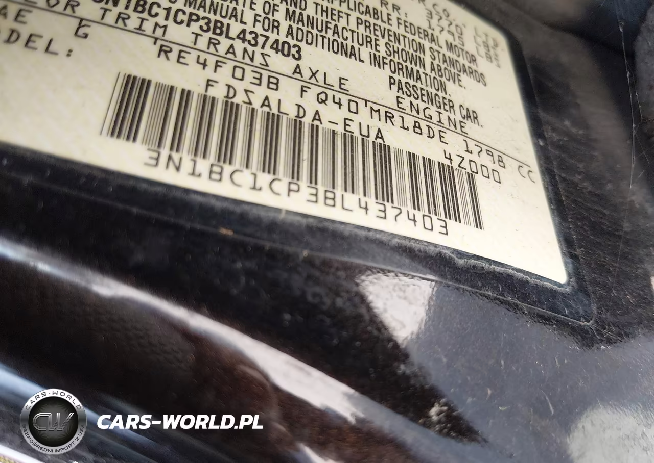 2011 Nissan Versa 1.8S VIN:3N1BC1CP3BL437403 - 9