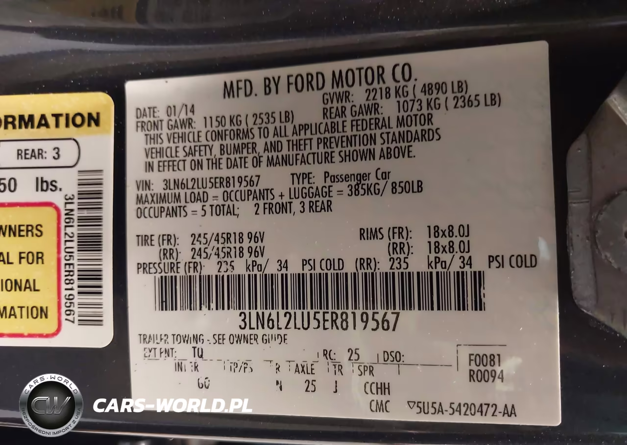 2014 Lincoln Mkz Hybrid VIN:3LN6L2LU5ER819567 - 9