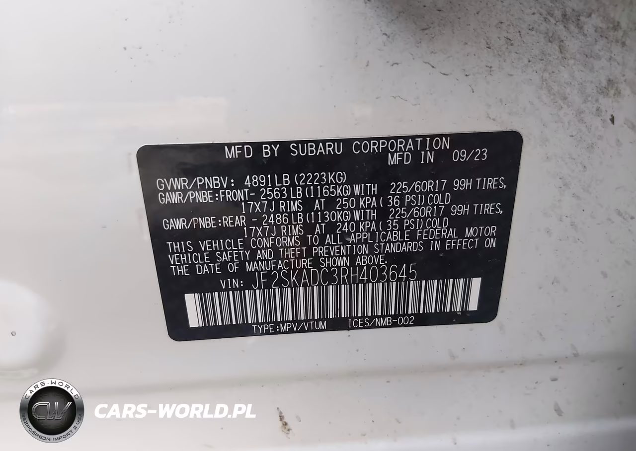 2024 Subaru Forester Premium VIN:JF2SKADC3RH403645 - 9