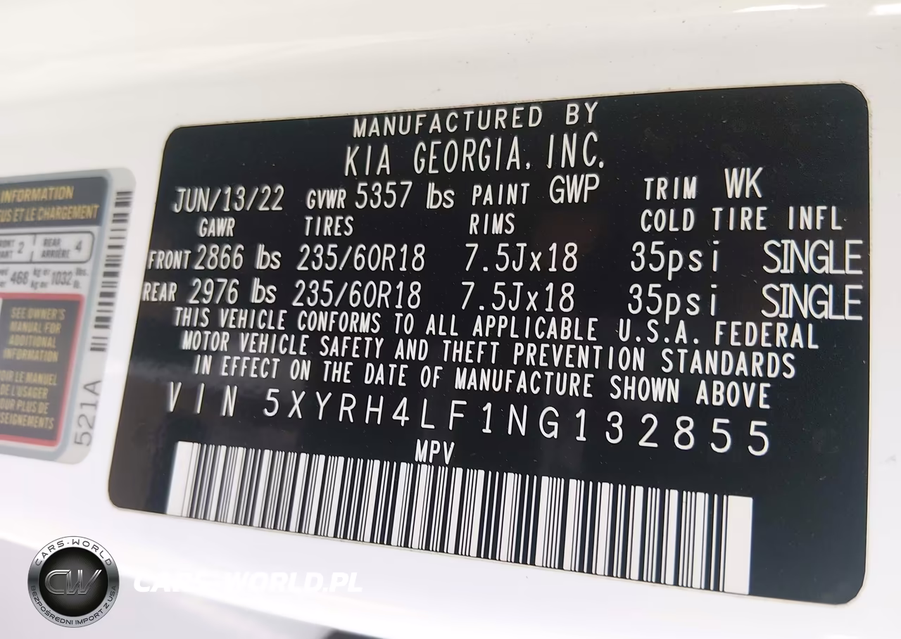 2022 Kia Sorento Ex VIN:5XYRH4LF1NG132855 - 9