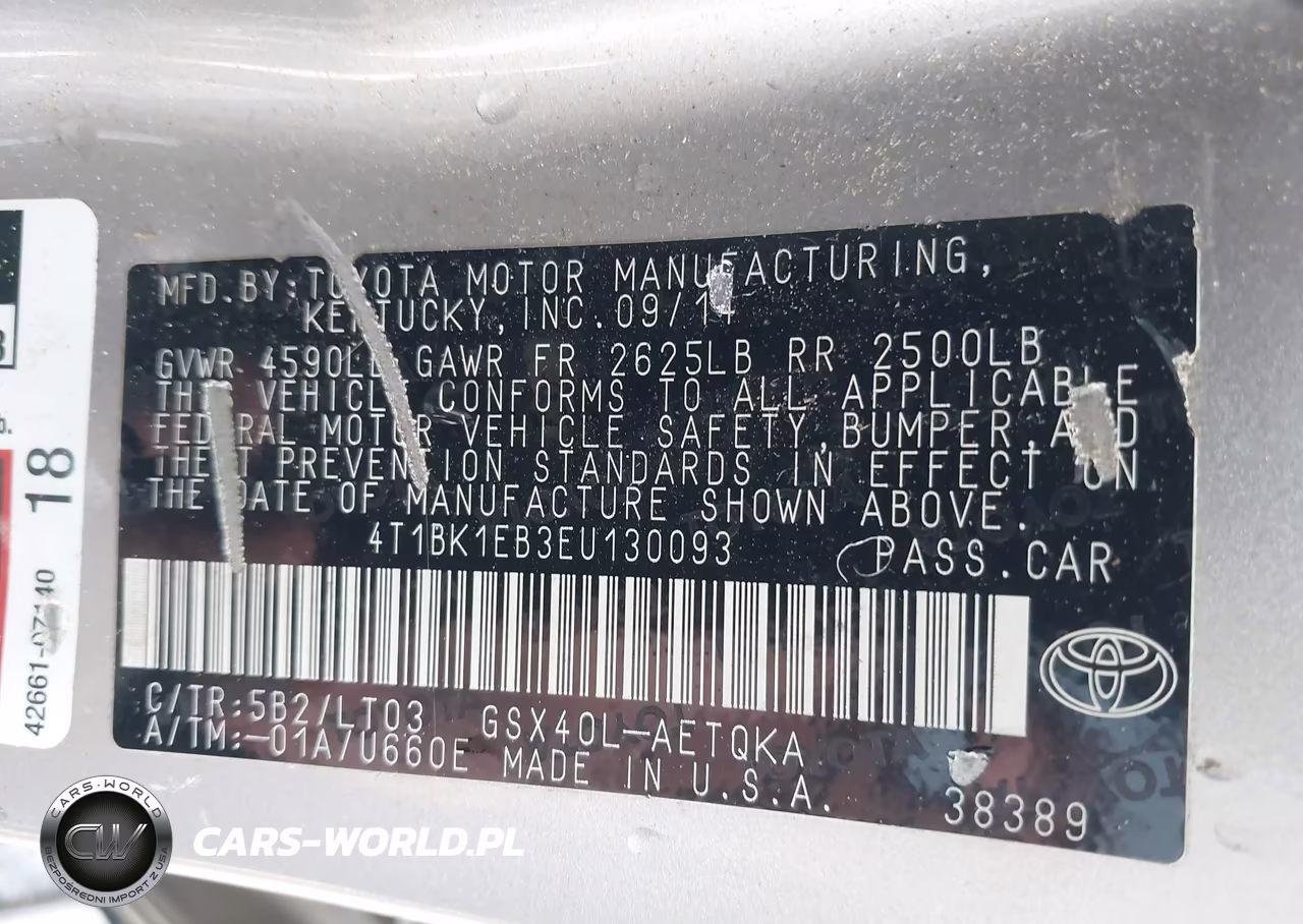 2014 Toyota Avalon Xle Touring VIN:4T1BK1EB3EU130093 - 9