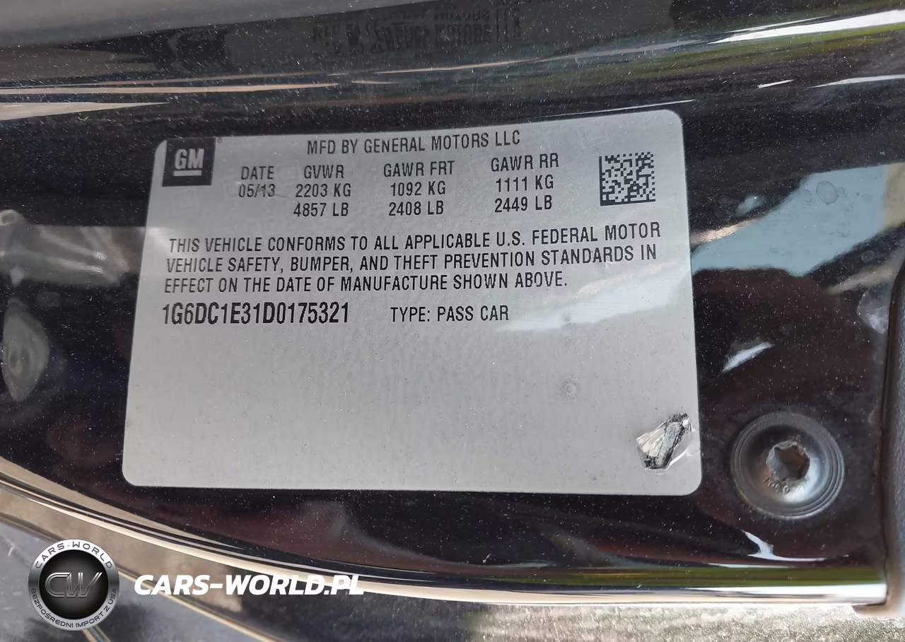 2013 Cadillac Cts Standard VIN:1G6DC1E31D0175321 - 9