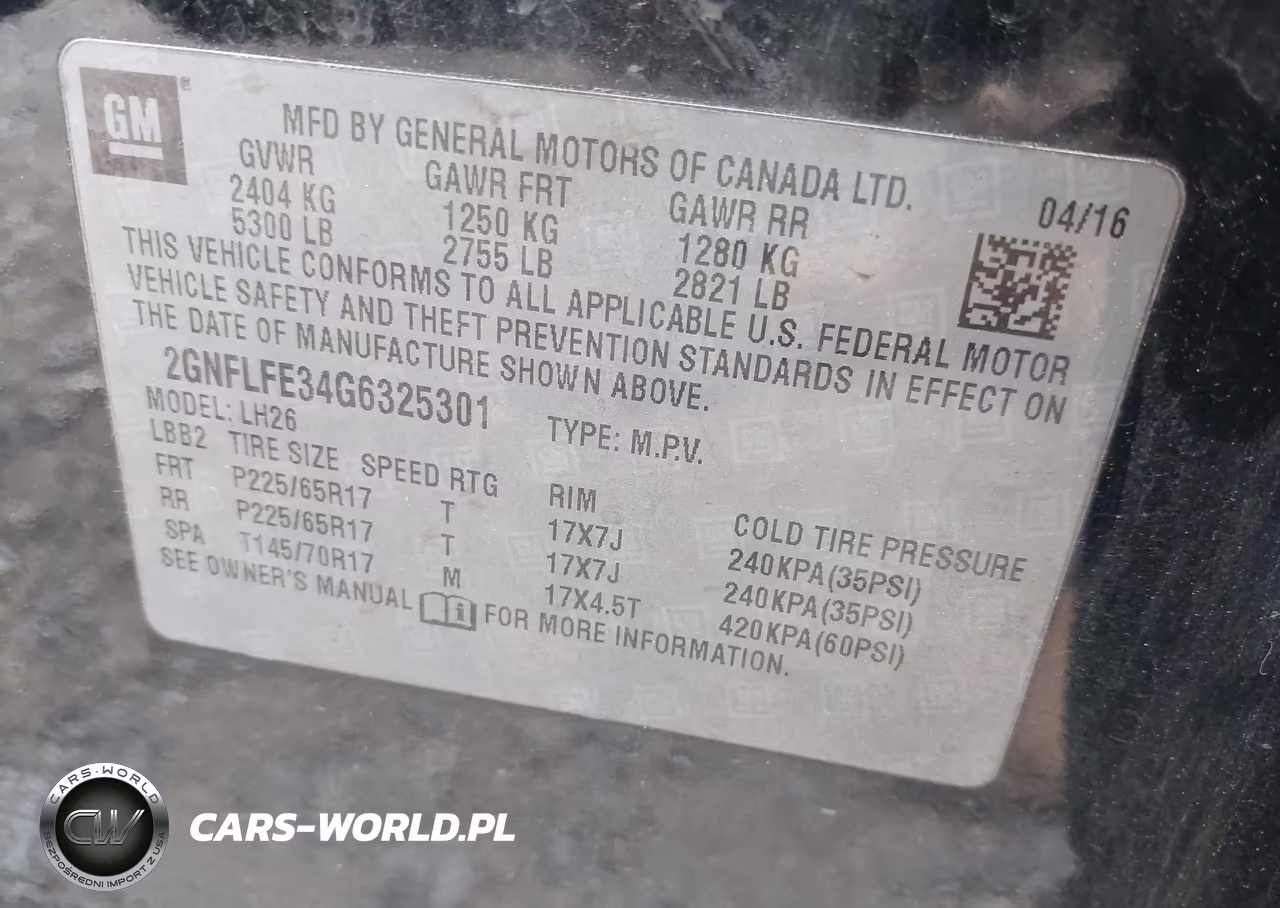 2016 Chevrolet Equinox Lt VIN:2GNFLFE34G6325301 - 9