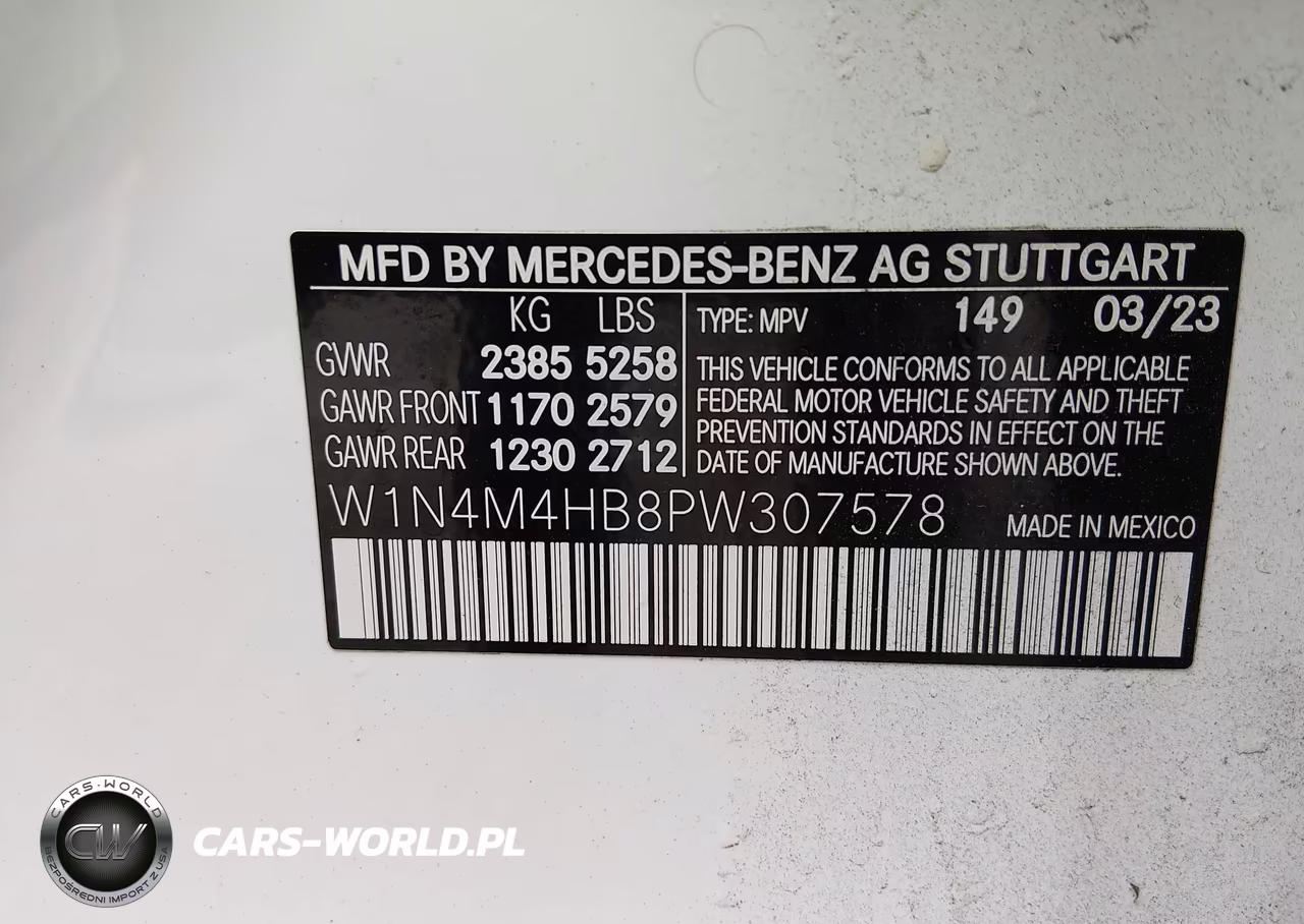 2023 Mercedes-Benz Glb 250 4Matic VIN:W1N4M4HB8PW307578 - 9