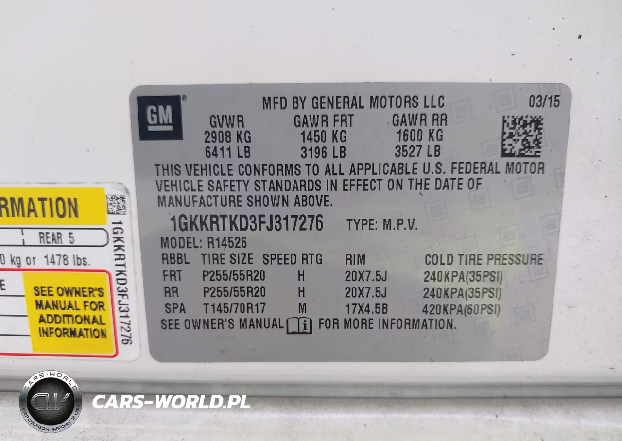 2015 GMC Acadia Denali VIN:1GKKRTKD3FJ317276 - 9