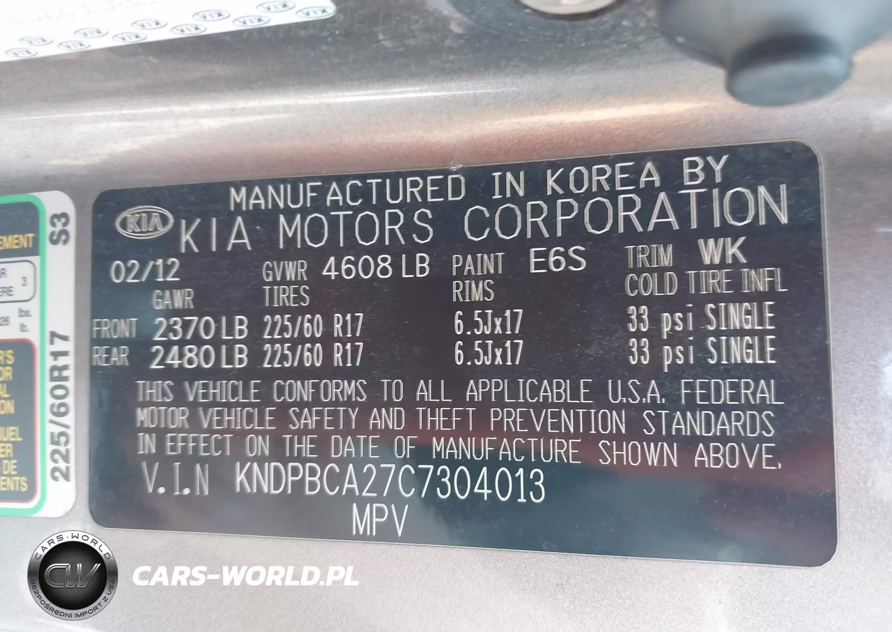 2012 Kia Sportage Lx VIN:KNDPBCA27C7304013 - 9