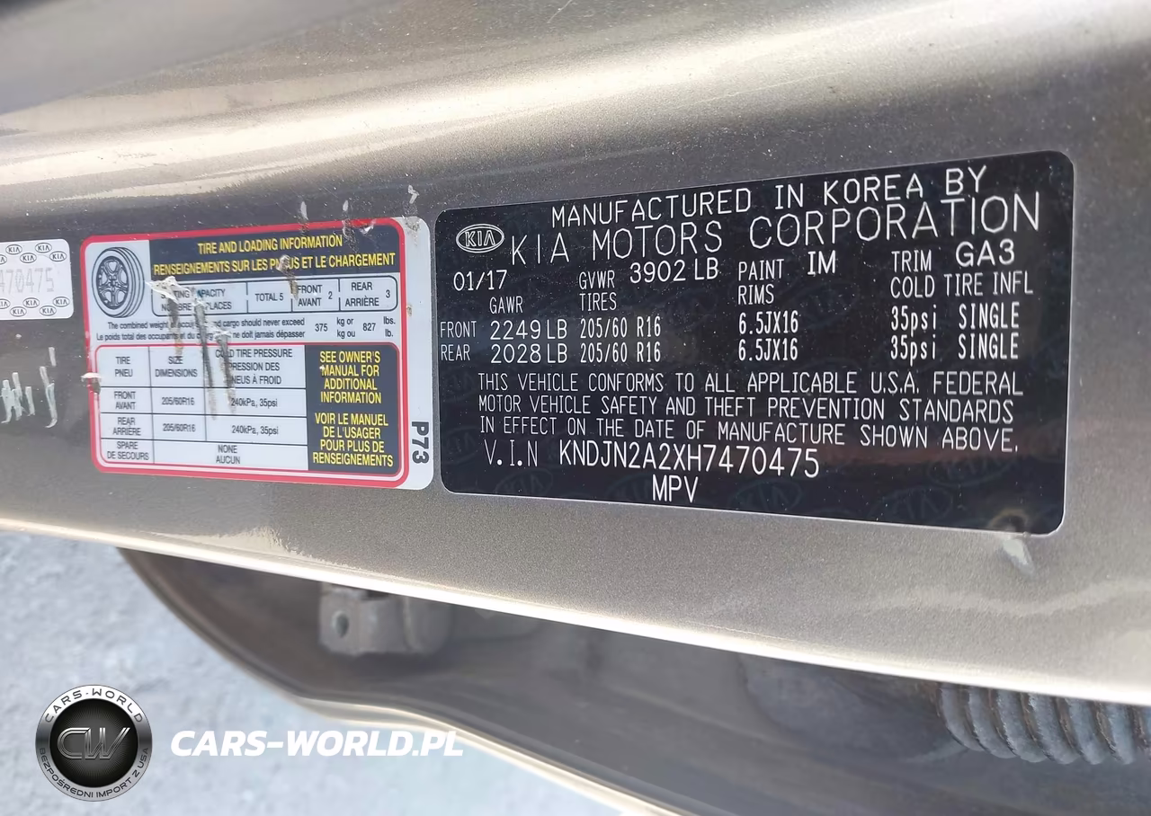 2017 Kia Soul VIN:KNDJN2A2XH7470475 - 9