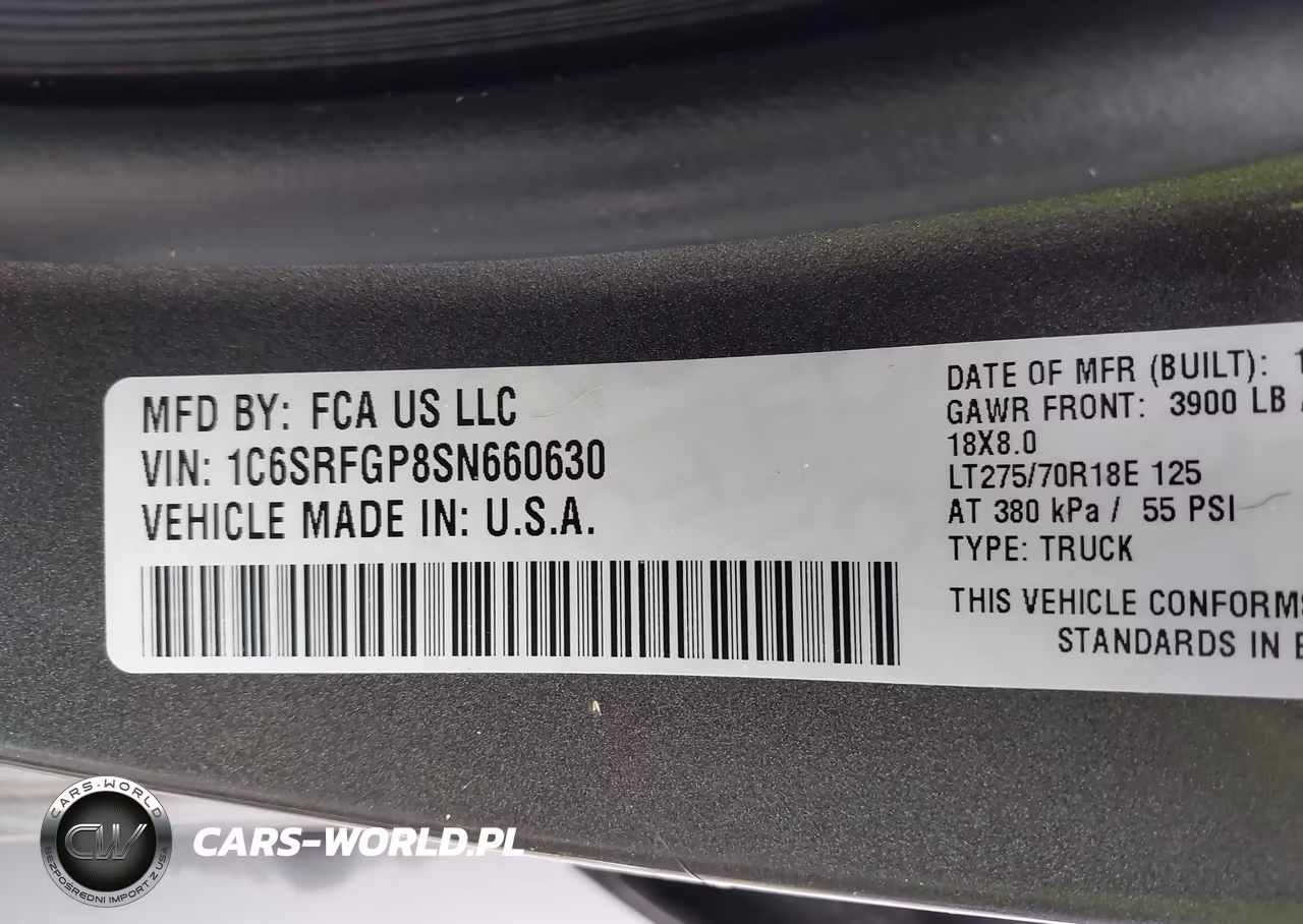 2025 Ram 1500 Warlock 4X4 5'7 Box VIN:1C6SRFGP8SN660630 - 9