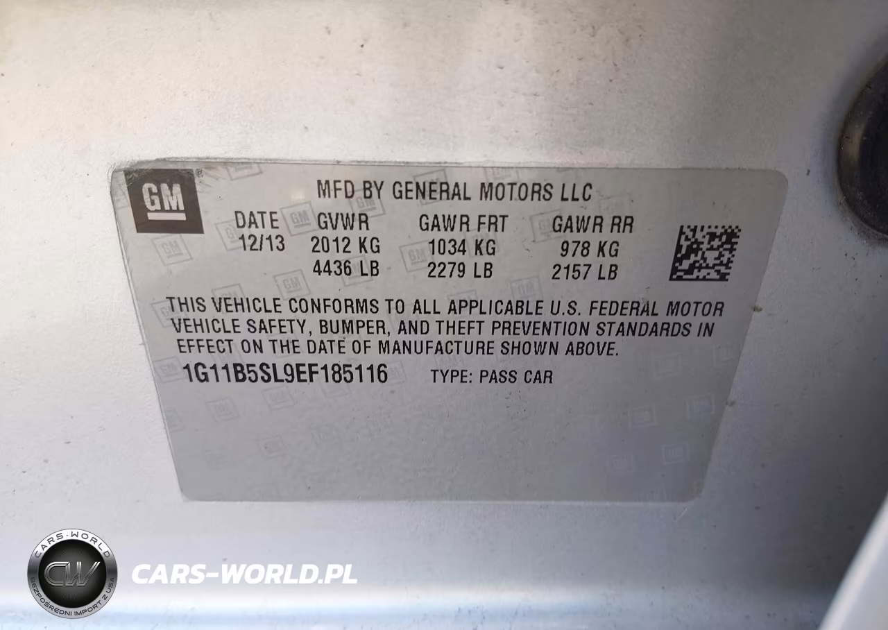 2014 Chevrolet Malibu 1Ls VIN:1G11B5SL9EF185116 - 9