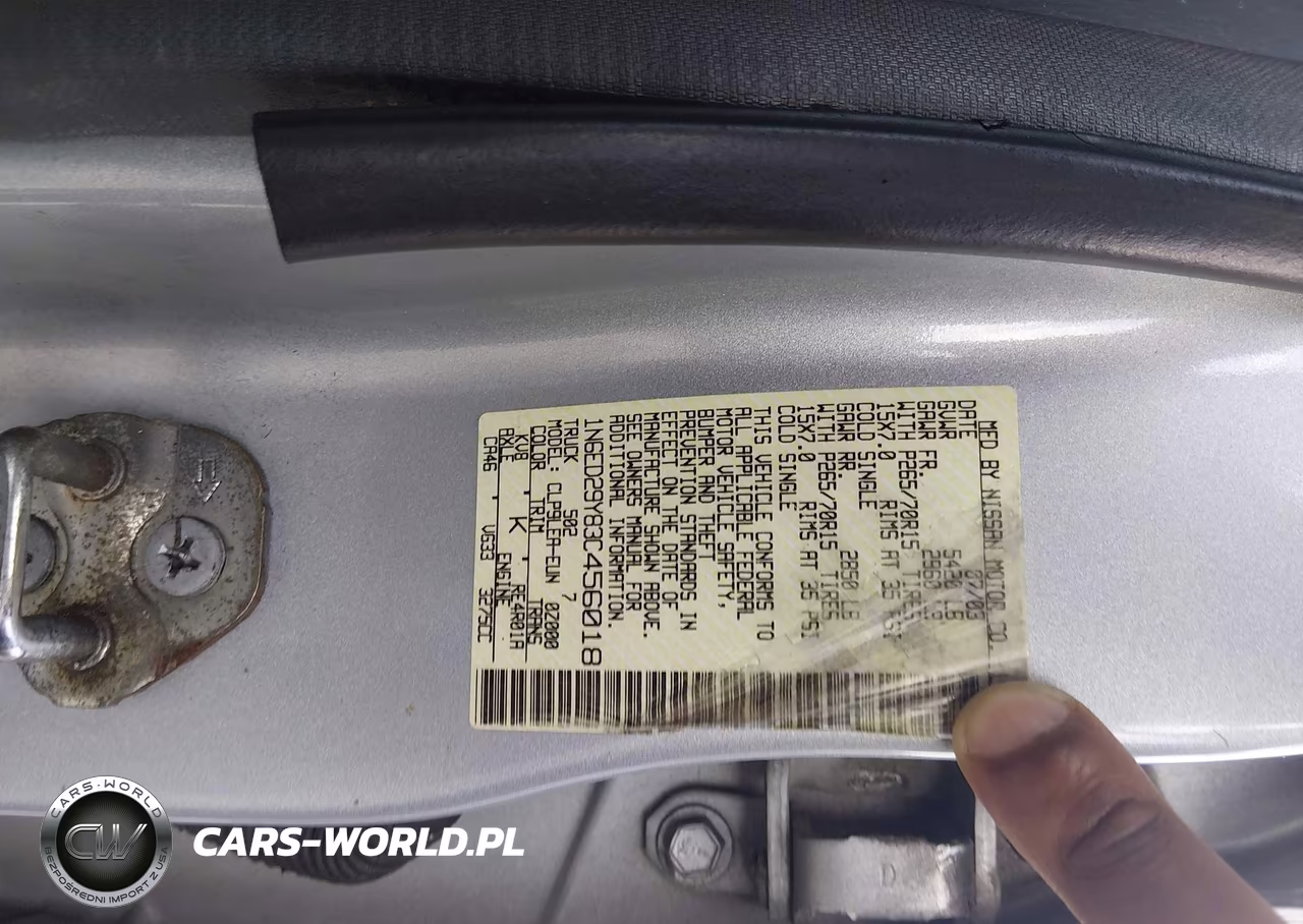 2003 Nissan Frontier Xe-V6 VIN:1N6ED29Y83C456018 - 9