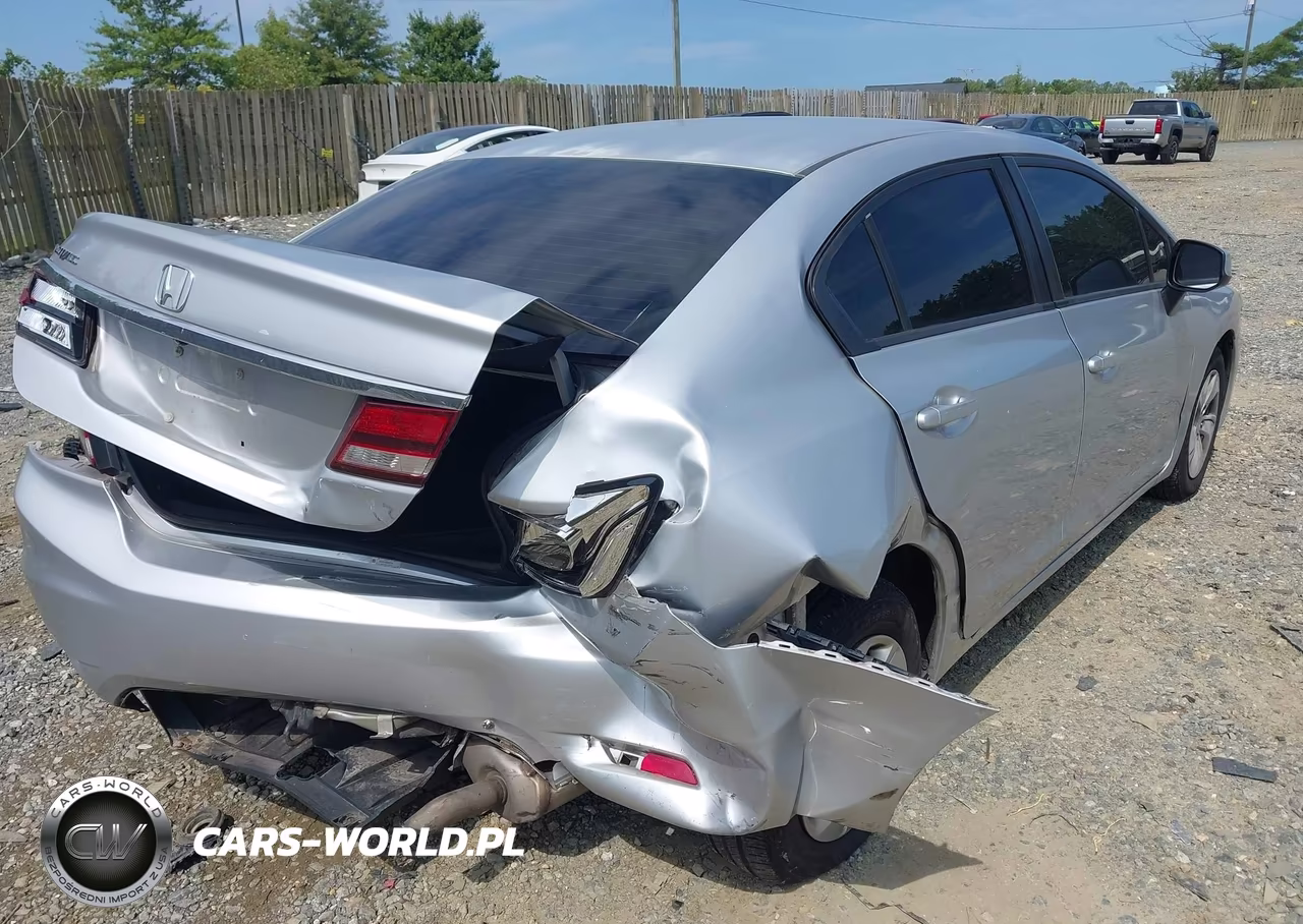 2013 Honda Civic Lx VIN:2HGFB2F54DH572758 - 4