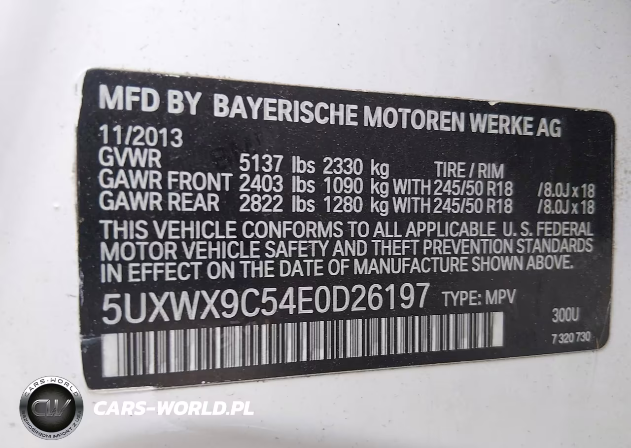 2014 BMW X3 xDrive28I VIN:5UXWX9C54E0D26197 - 9