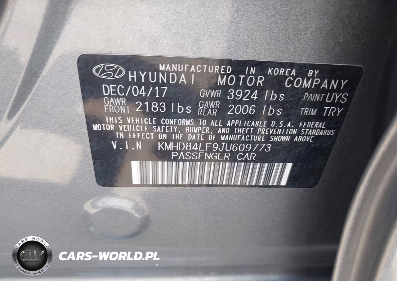 2018 Hyundai Elantra Value Edition VIN:KMHD84LF9JU609773 - 9