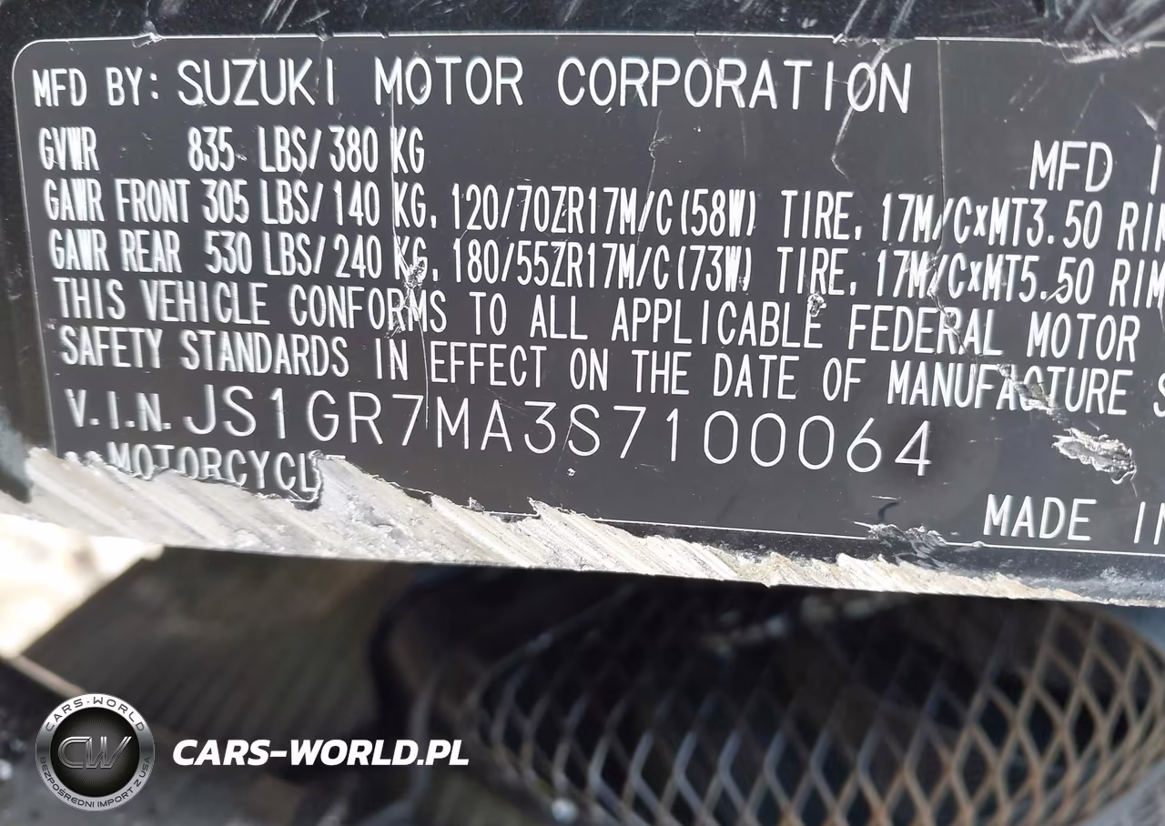 2025 Suzuki Gsx-R750 VIN:JS1GR7MA3S7100064 - 10