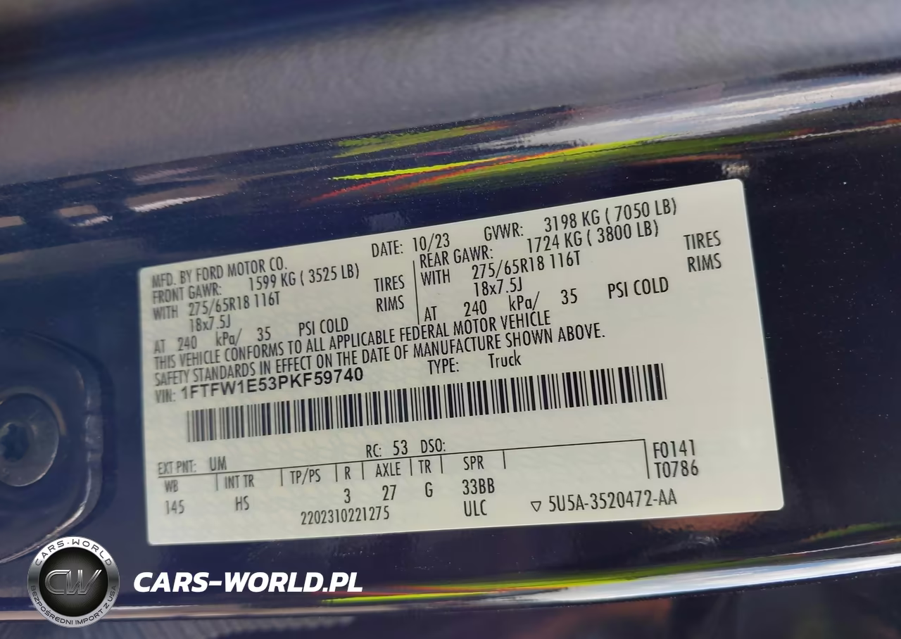 2023 Ford F-150 Lariat VIN:1FTFW1E53PKF59740 - 9