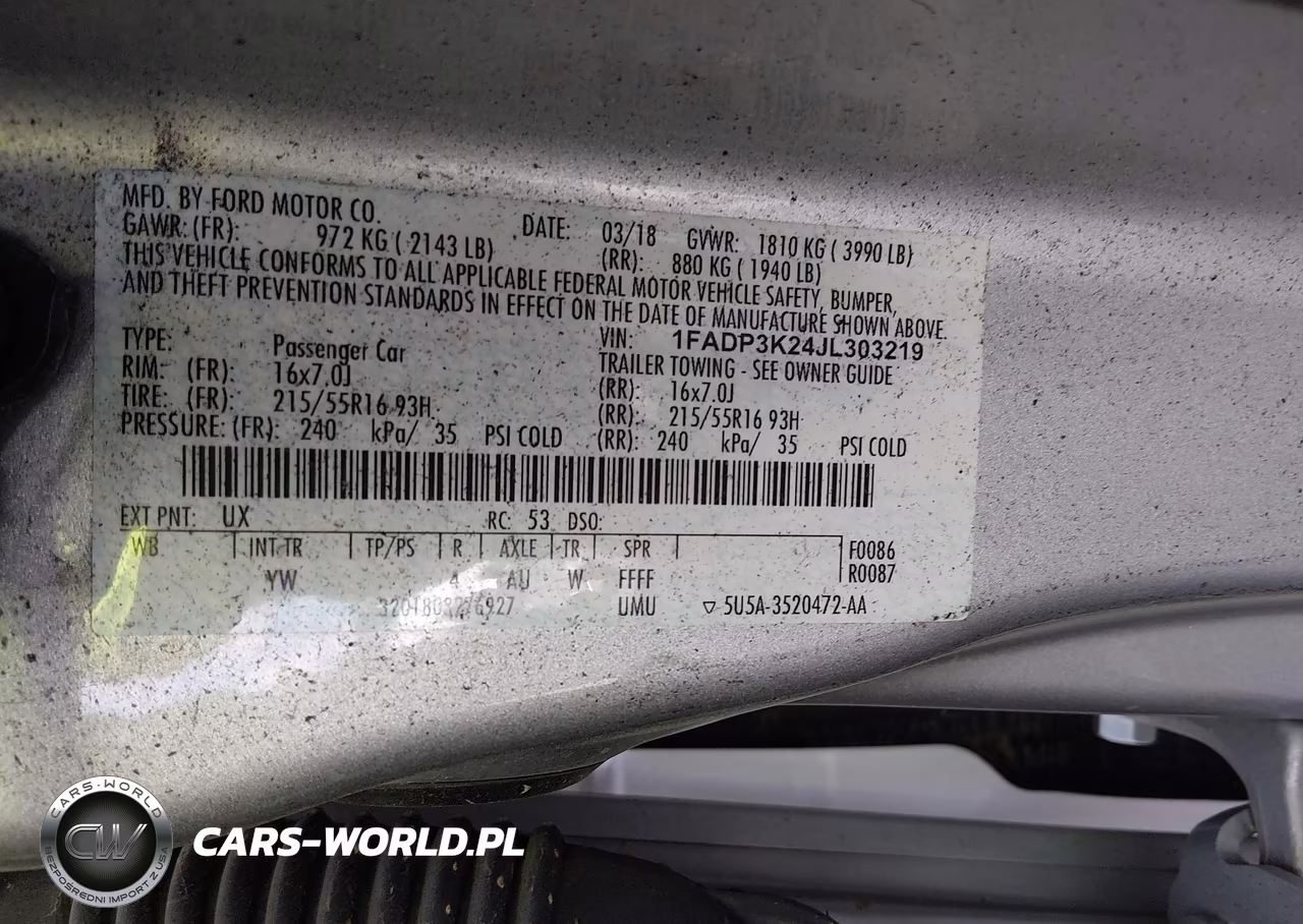 2018 Ford Focus Se VIN:1FADP3K24JL303219 - 9