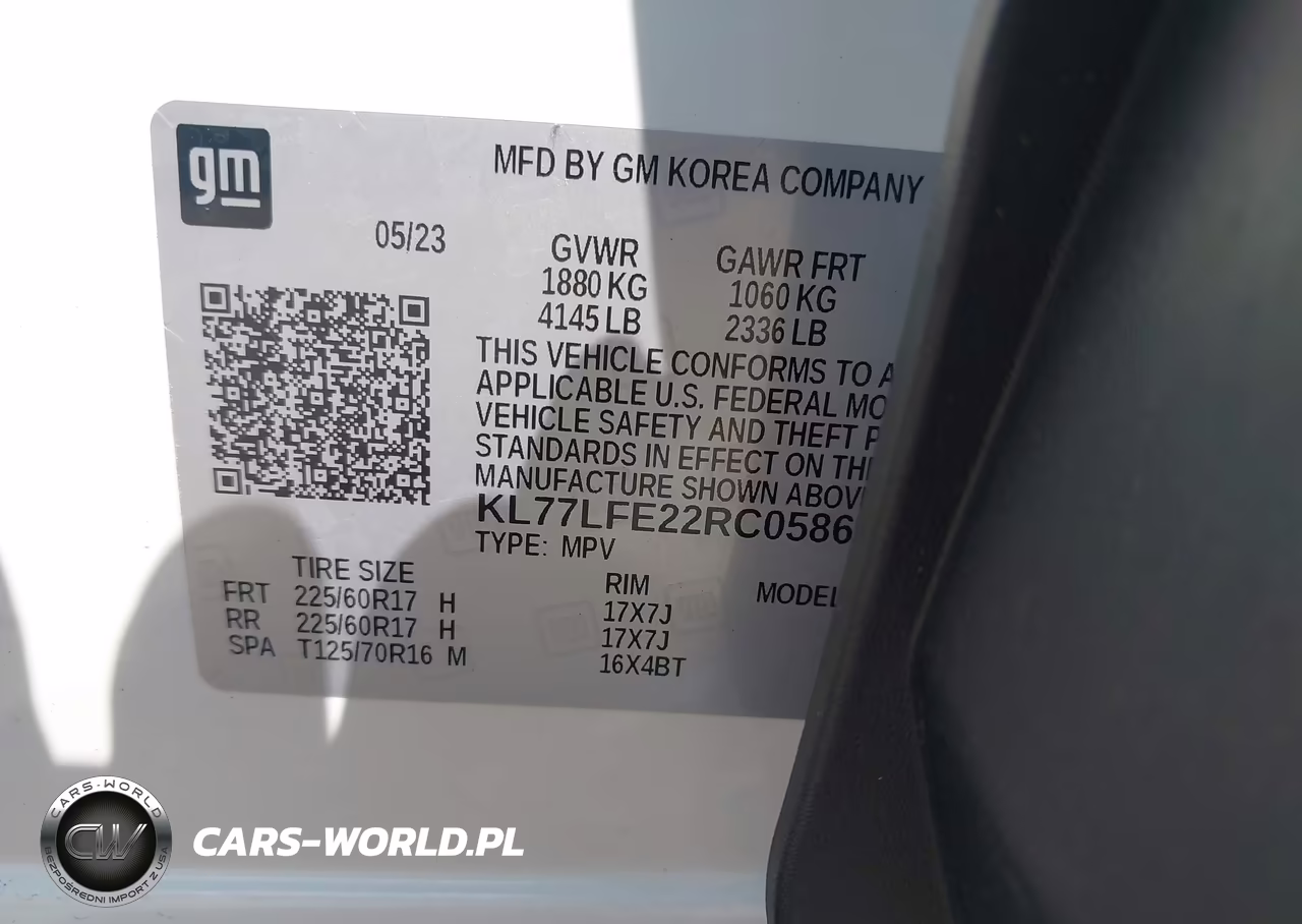 2024 Chevrolet Trax Fwd Sp VIN:KL77LFE22RC058610 - 9