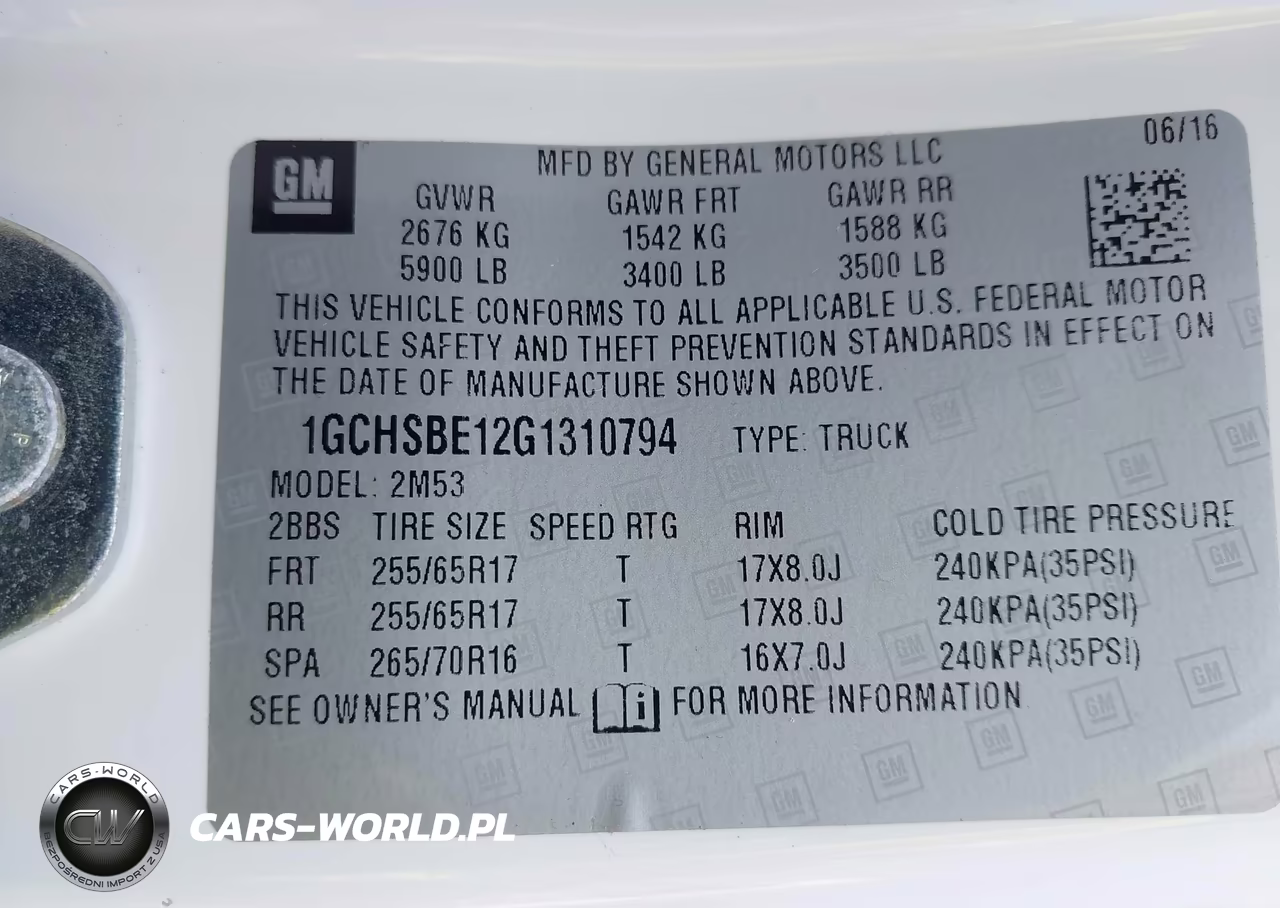 2016 Chevrolet Colorado 2Wd Wt VIN:1GCHSBE12G1310794 - 9