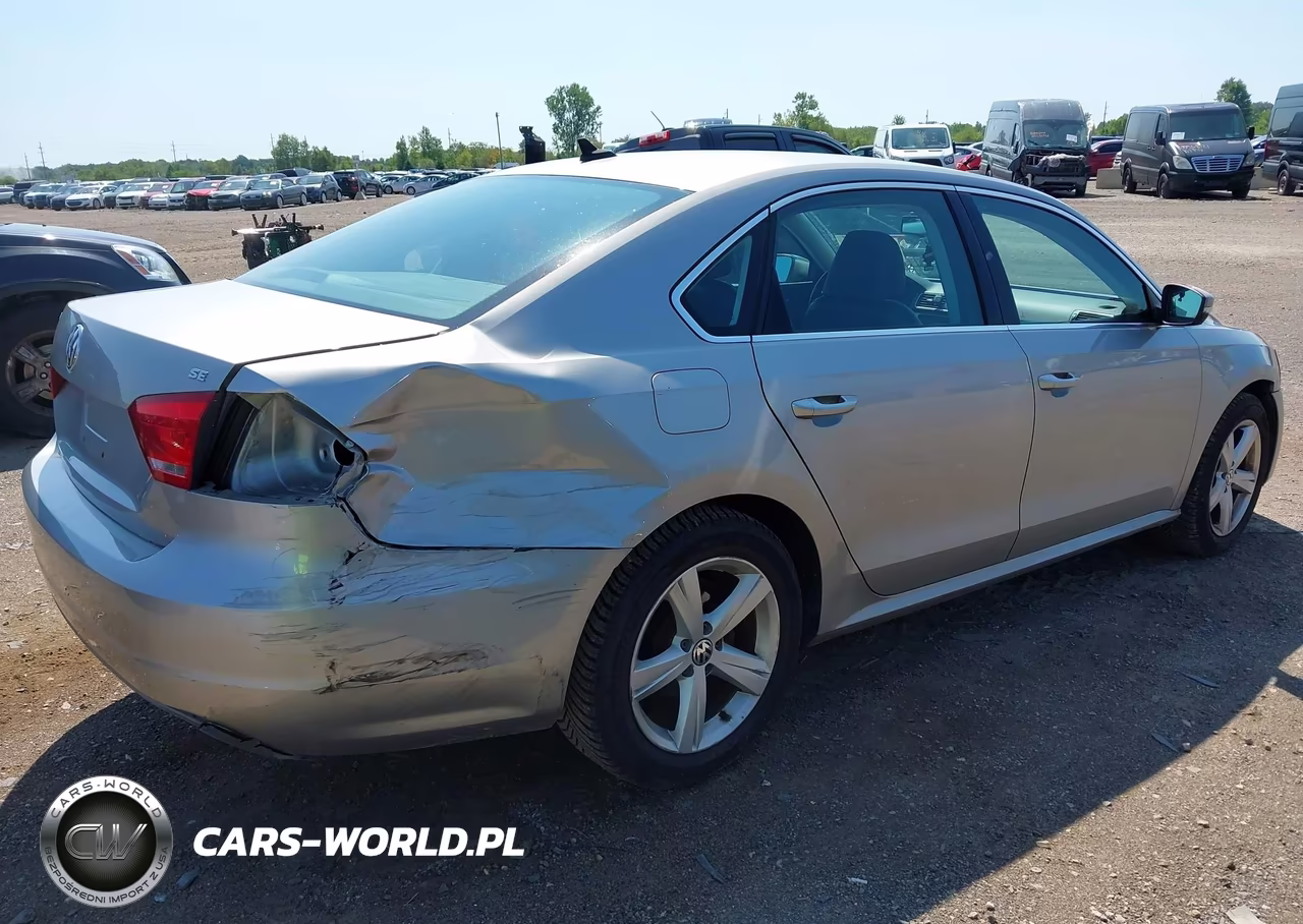 2012 Volkswagen Passat 2.5L Se VIN:1VWBP7A39CC076581 - 6