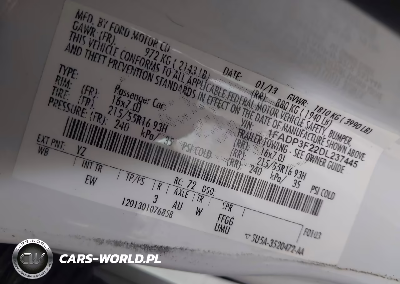 2013 Ford Focus Se VIN:1FADP3F22DL237445 - 9
