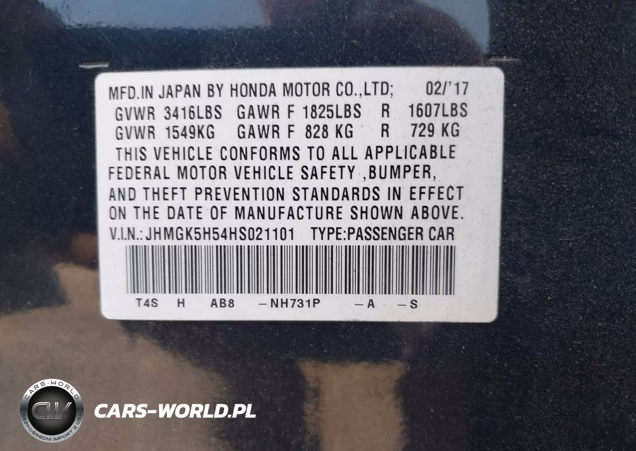 2017 Honda Fit Lx VIN:JHMGK5H54HS021101 - 9