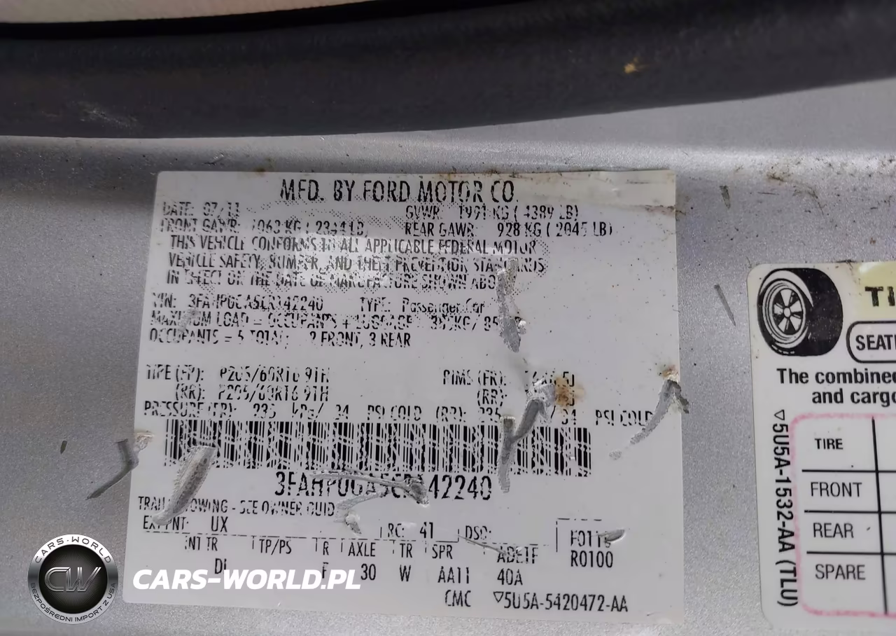 2012 Ford Fusion S VIN:3FAHP0GA5CR142240 - 9