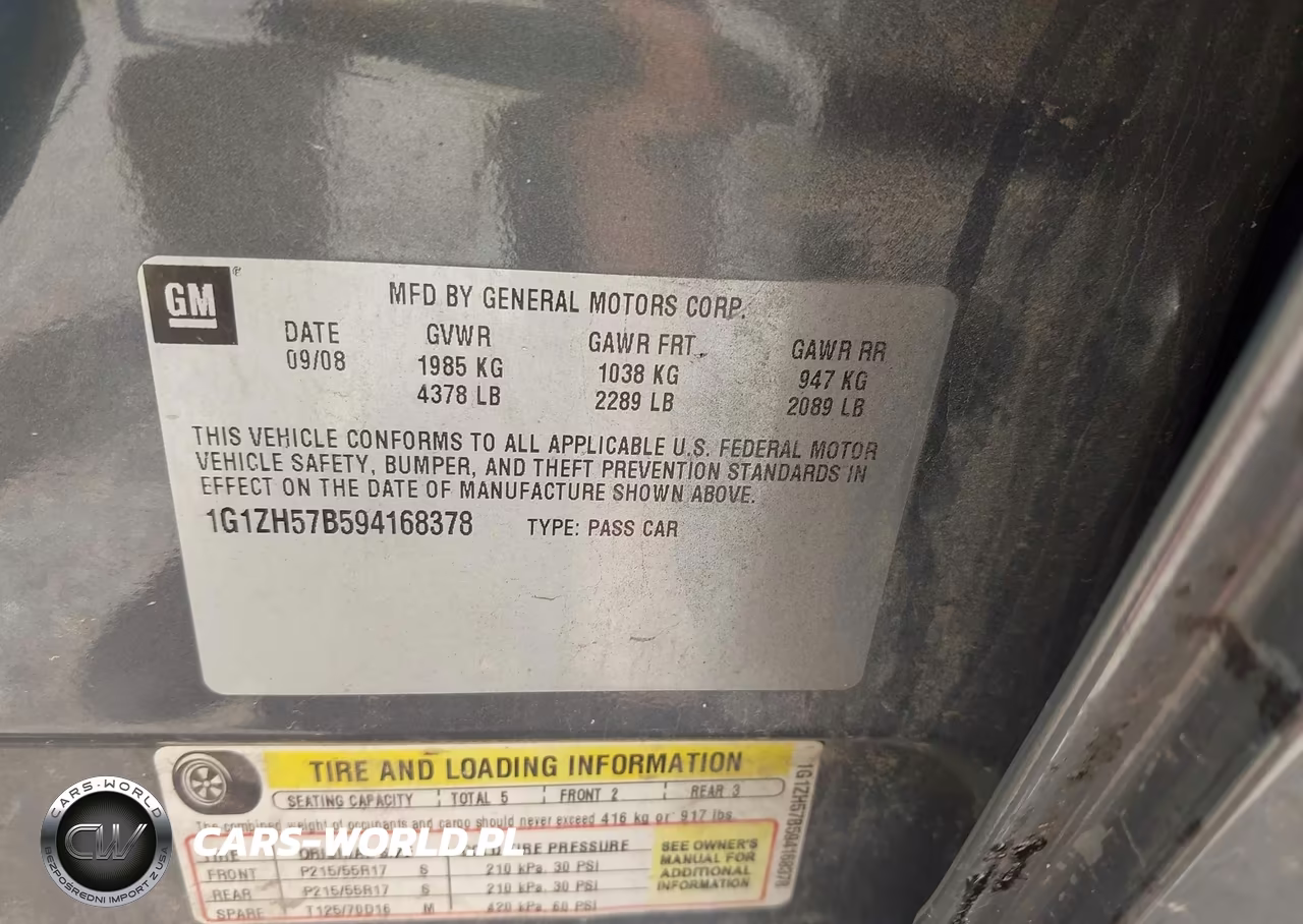 2009 Chevrolet Malibu Lt VIN:1G1ZH57B594168378 - 8