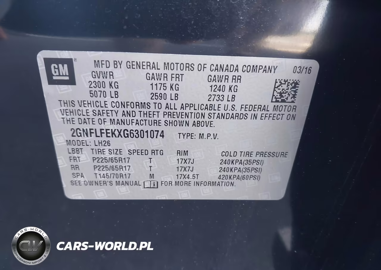 2016 Chevrolet Equinox Lt VIN:2GNFLFEKXG6301074 - 9