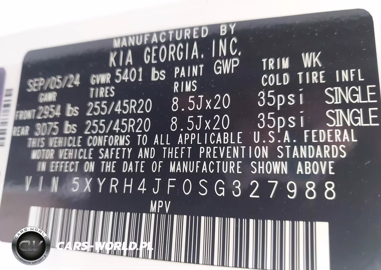 2025 Kia Sorento Ex VIN:5XYRH4JF0SG327988 - 9
