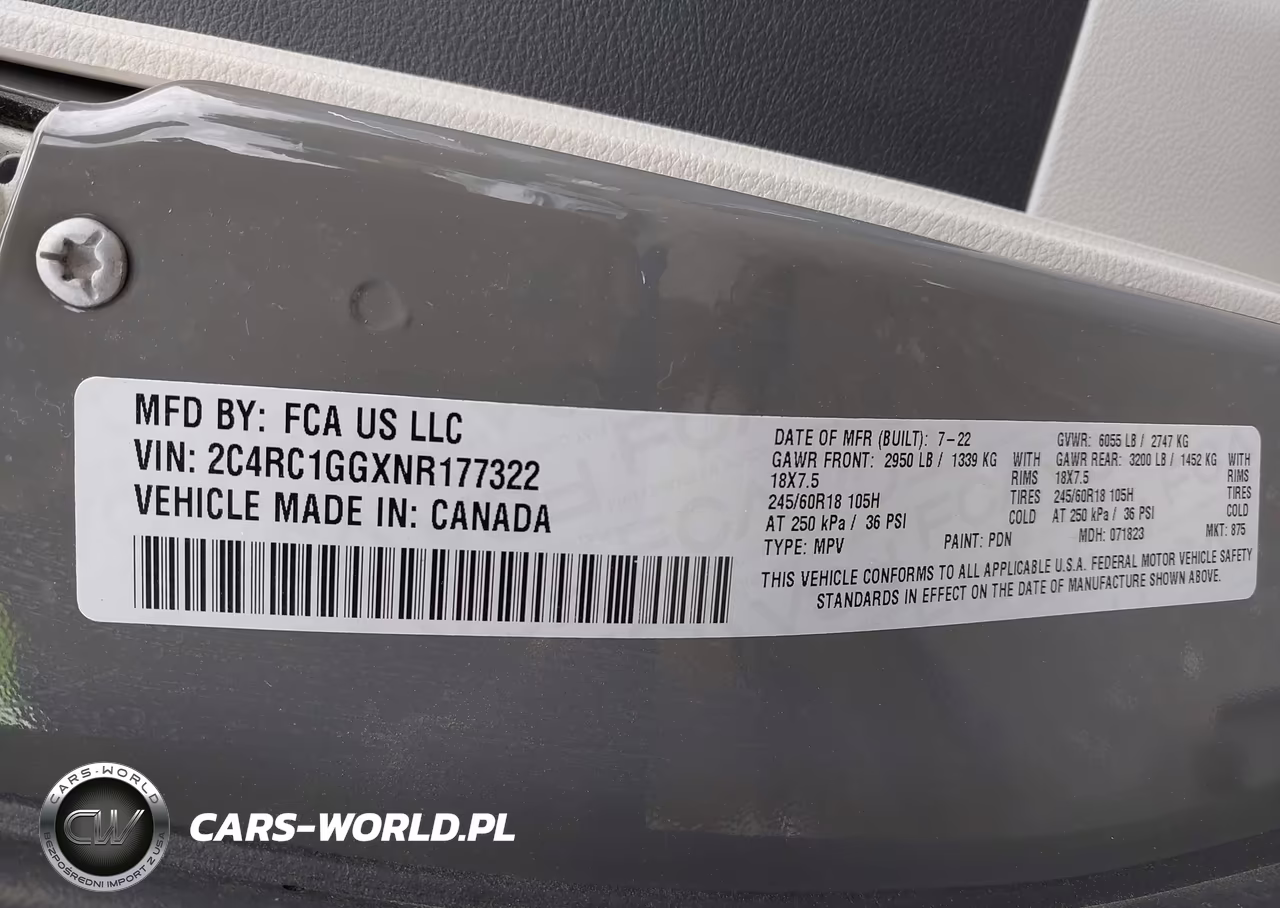 2022 Chrysler Pacifica Limited VIN:2C4RC1GGXNR177322 - 9