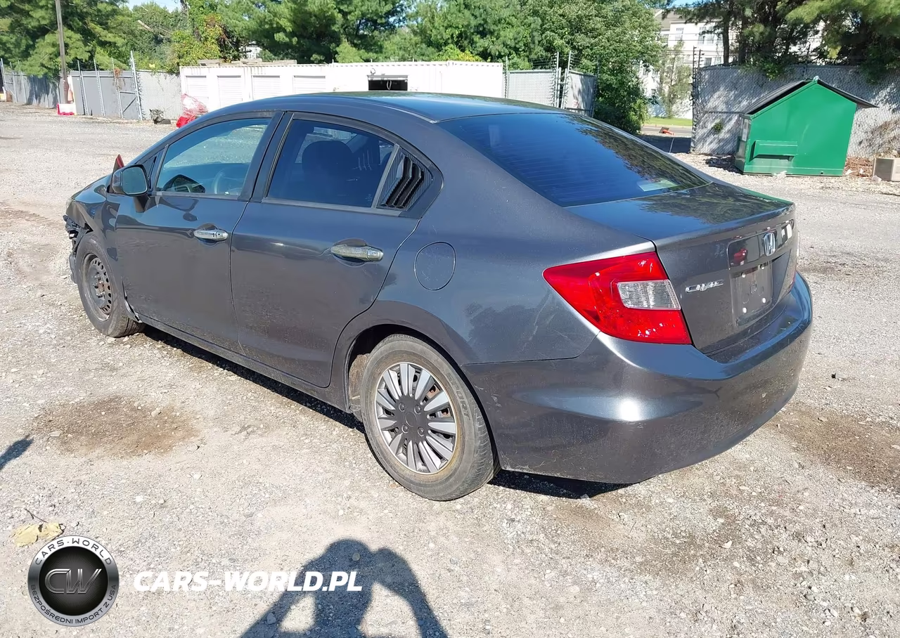 2012 Honda Civic Lx VIN:2HGFB2F50CH318558 - 3